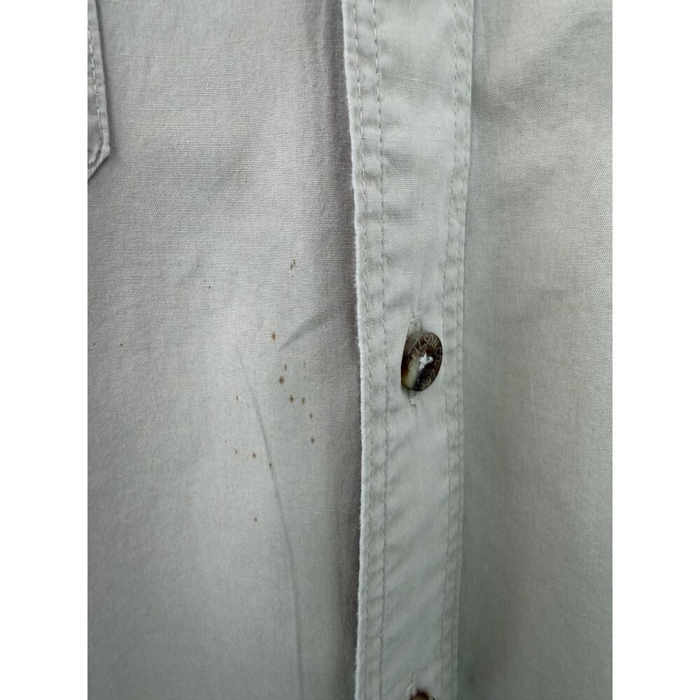 Filson Men's Classic Everyday Brown Collared Cotton Short Sleeve Button Up XXL - Picture 5 of 9